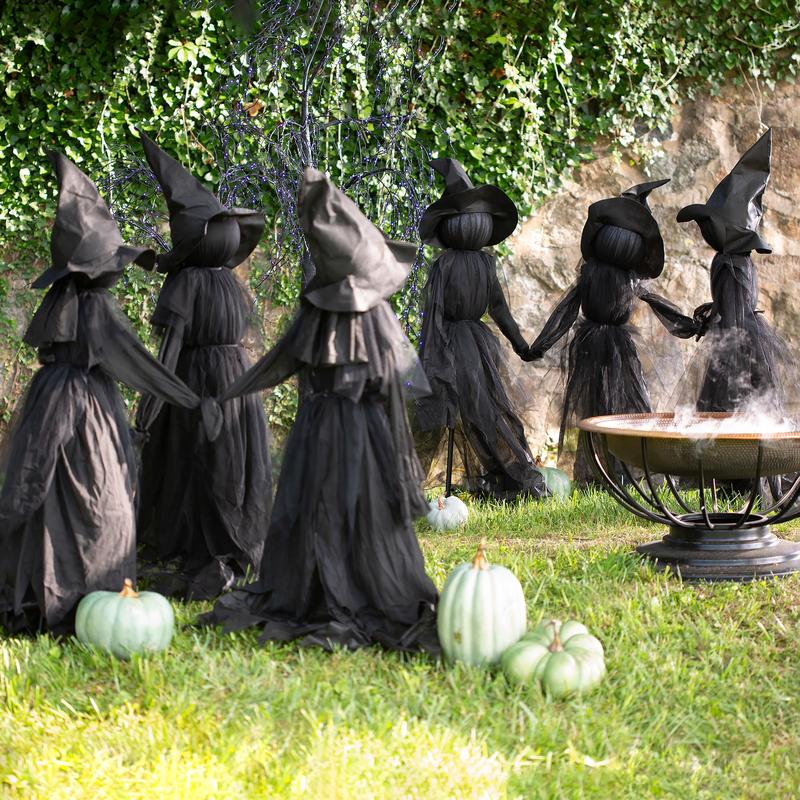 2025 Halloween-Special 🧙‍♀️Beleuchtete Halloween-Hexenstangen