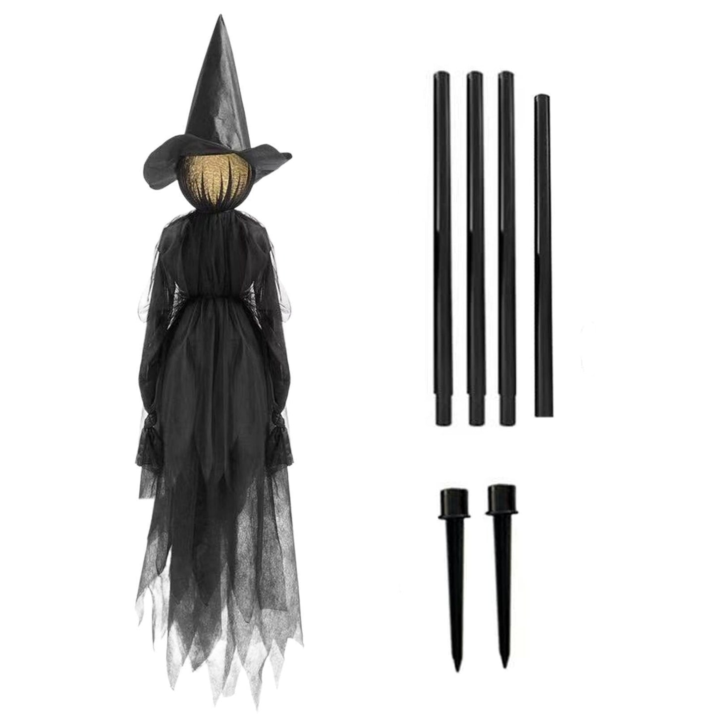2025 Halloween-Special 🧙‍♀️Beleuchtete Halloween-Hexenstangen